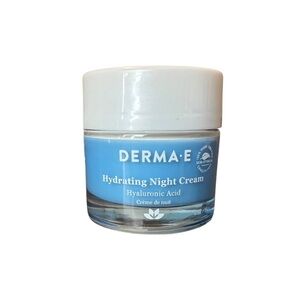 NWOT Derma E Hydrating Night Cream with Hyaluronic Acid. 100% Vegan GMO free 2oz